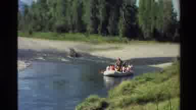 Western USA (1980): Group Canoeing Across Water