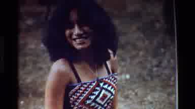 New Zealand (1981): Woman Modeling Or Posing In A Skirt Along The Side Of A River