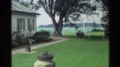 New Zealand (1981): One Man And Two Girls Was Site And Taking In A Garden