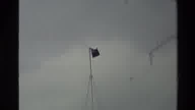 New Zealand (1981): Flag Waving In The Wind On A Polea Green Meadow With Grass And