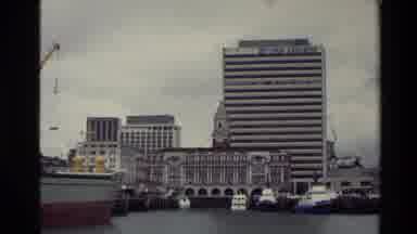 New Zealand (1981): Flashing Historical Buildings And Landmarks As Cars Pass By