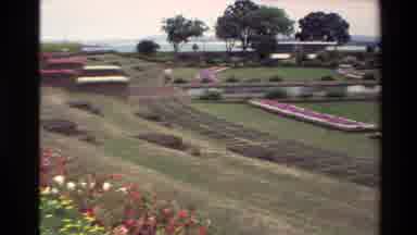 New Zealand (1981): Formal Gardens With War Memorial And Water Feature With Trees