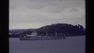 New Zealand (1981): Two Scenes One Pastoral Vista Another Of Ship Near A Port With