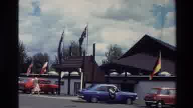New Zealand-1981: Agrodome Agriculture Exhibition with Classic Cars and Dog Walking