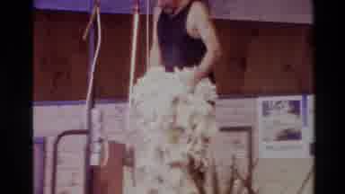 New Zealand (1981): People Talk In The Background With Sheep And The Old Man In