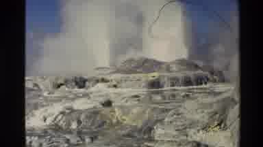 New Zealand (1981): A Volcano Erupting With Ash Or Magma Or Lava And Smoke