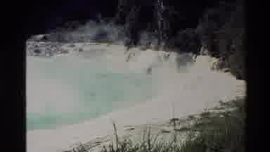 New Zealand (1981): Steam Wafts Off Of Hot Ground Due To Natural Causes