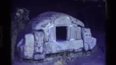 New Zealand-1981: Woman Entering Traditional Māori Hut With Thatched Roof