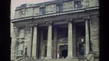 New Zealand-1981: Grand Classical Building With Stone Columns And People
