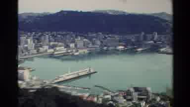New Zealand (1981): View Overlooking Water Surrounded By A City