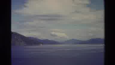 New Zealand (1982): White Bird Flies Over Blue Ocean On A Bright Sunny Day