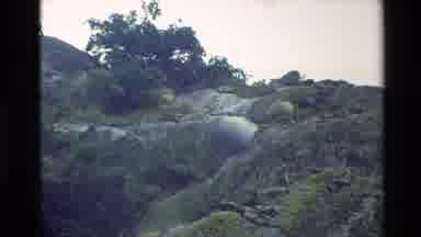 New Zealand (1982): Hill With Grasses And Some Trees Bare Rock With Hole