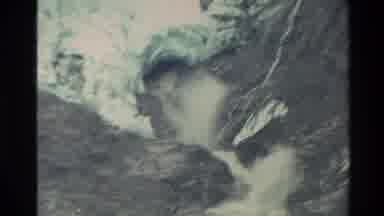 New Zealand (1982): Water Torrent Within Mountain Rock Channel Coming From Under