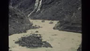 New Zealand (1982): Rapidly Flowing Water Rocky Stream Bottom Of Mountains With