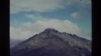 New Zealand (1982): High Green Mountain And Then Clouds Covering Other Green