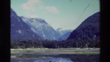 New Zealand (1982): Beautiful And Large Mountain Range Near To A Lake On A Sunny