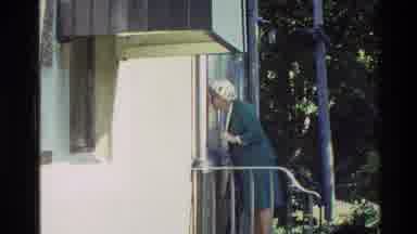 New Zealand (1982): Woman Knocking On Door Flower Garden Near Home And Busy