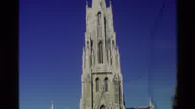 New Zealand (1982): The Steeple Of A Church Near To The Lake Up In The Blue Sky