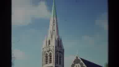 New Zealand (1982): Very Tall Landmark Of An Old Cathedral Looking Building