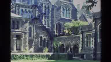 New Zealand (1982): Old Man Priest Walking Church Hour Start Ceremony Window Image