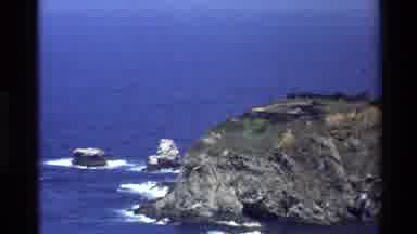 Big Sur California USA (1980): Ocean View Along A Beautiful Coast And Waves Around