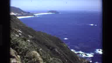 Big Sur California USA (1980): Beautiful Blue Sea Water Beaches And Mountains On A