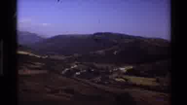Big Sur California USA (1980): Beautiful Green Hills And Blue Sky On A Bright
