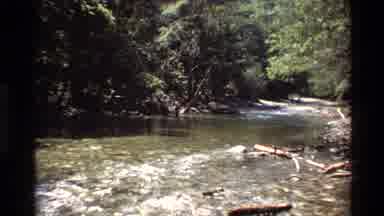 Big Sur California USA (1980): Lake And People Walk By