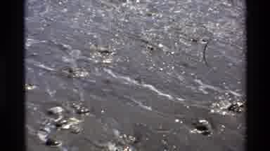 Big Sur California USA (1980): Water Flowing Vastly Around Rocks