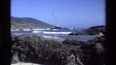 Big Sur California USA (1980): Beautiful Beach On An Island Free From Humans