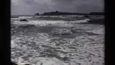 Big Sur California USA (1980): Rushing Waves Bring In Body Parts
