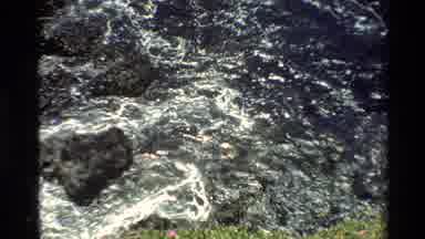 Big Sur California USA (1980): Water Running In The Creek While The Clouds Soar