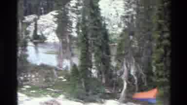 Big Sur California USA (1980): Green Pine Trees Surrounding A Large Lake In The