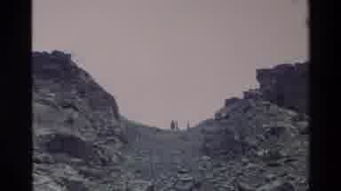 Big Sur California USA (1980): People At The Top Of A Rocky Mountain Filmed By