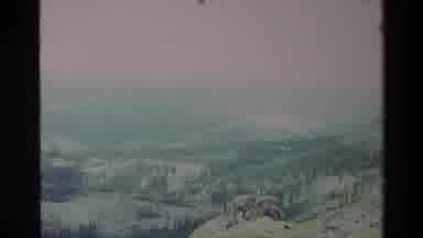 Big Sur California USA (1980): Shot Of Green Hills On A Slightly Cloudy Day