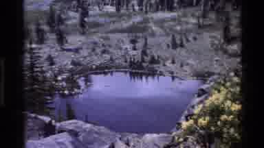 Big Sur California USA (1980): A Beautiful Lake Surrounded By Trees And Flowers