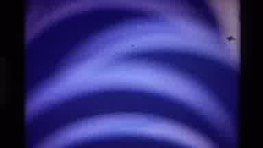 Big Sur California USA (1980): Abstract Bright Blue Shape Moving Slightly Could Be