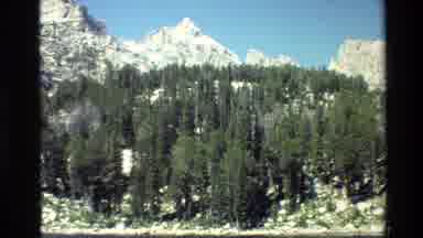 Grand Teton Wyoming USA (1980): The Sun Illuminating The Landscape Rustic Snow