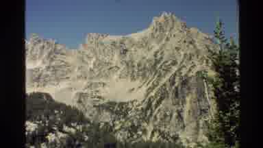 Grand Teton Wyoming USA (1980): Beautiful Blue Sky With A Tall Snowy Grassy