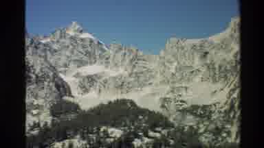 Grand Teton Wyoming USA (1980): Mountain Landscape Of Peaks And Valleys With Snow