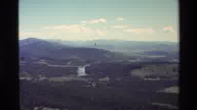 Grand Teton Wyoming USA (1980): Forested Valley With A River Running Through It Is