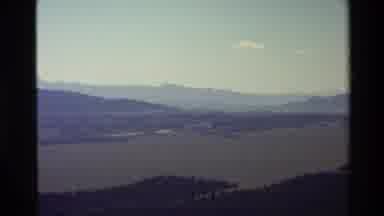 Grand Teton Wyoming USA (1980): Zooming Out And Panning Around A Scenic Vista A