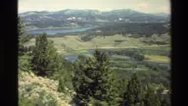 Grand Teton Wyoming USA (1980): Ariel A Scenic Valley On A Beautiful Sunny