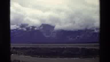 Grand Teton Wyoming USA (1980): There Is A Thunderstorm In The Sky Look Like A