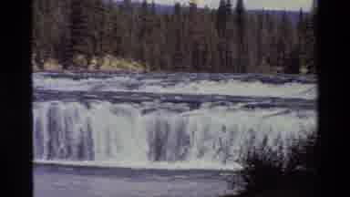 Grand Teton Wyoming USA (1980): Rapids On A Lake Somewhere With Cold Climate