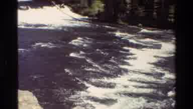 Grand Teton Wyoming USA (1980): Group Of People Hiking Over Rocks In Wooded