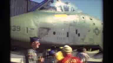 Beale Afb California USA (1981): People Looking Jet Fighter Planes On A Bright