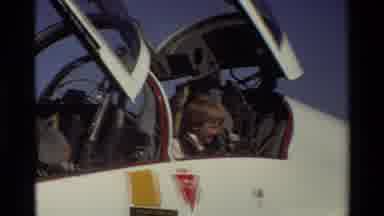 Beale Afb California USA (1981): Kid In Airplane Kid Under Airplane With Red
