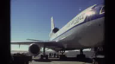 Beale Afb California USA (1981): United States Air Force Jumbo Jet Airplane On