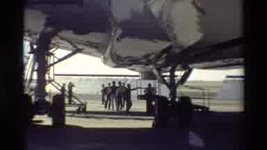 Beale Afb California USA (1981): Large Plane Outside An Airport With Several